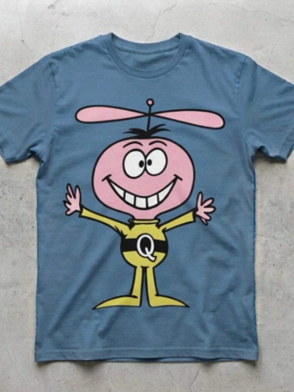 Quisp Cereal Mascot Blue T-Shirt S